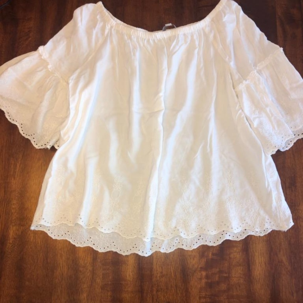 LOFT White flowy blouse